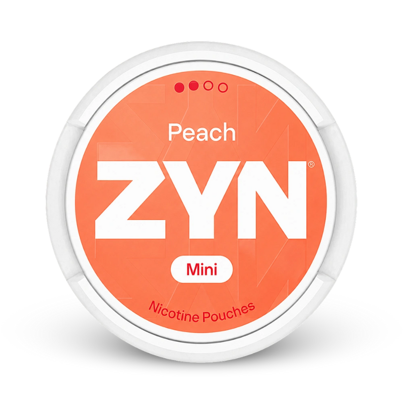 ZYN Peach Mini Normal – lata de sachês de nicotina