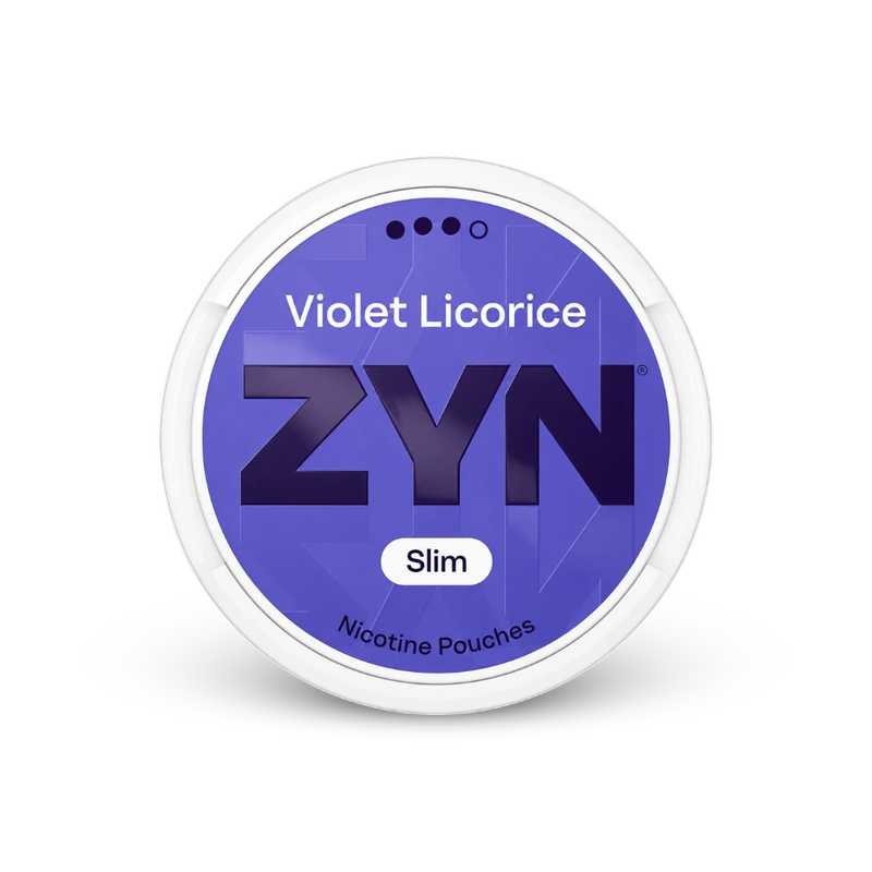 ZYN Violet Licorice Slim S3 – lata de saquinhos de nicotina