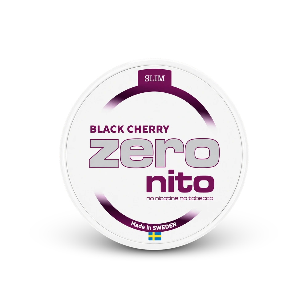 Zeronito Black Cherry Slim – lata de saquinhos de nicotina