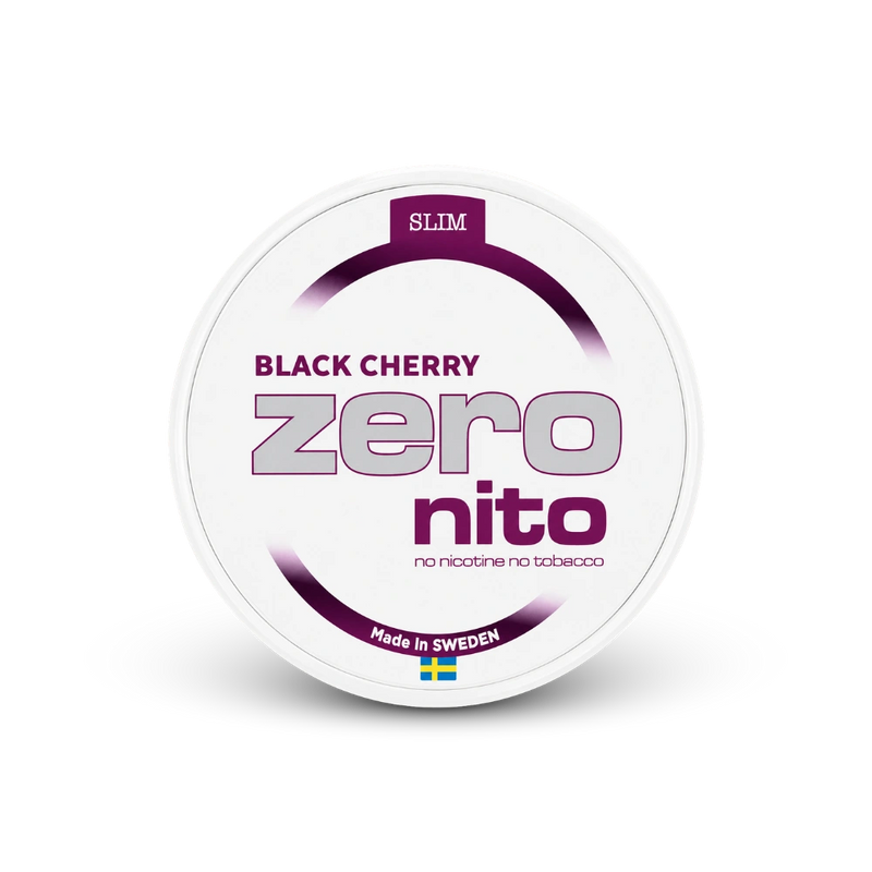 Zeronito Black Cherry Slim – lata de saquinhos de nicotina