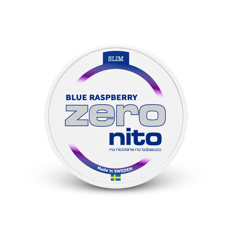Zeronito Blue Raspberry Slim – lata de sachês de nicotina