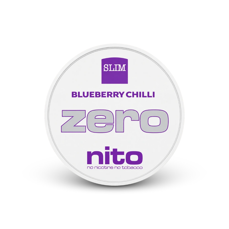 Zeronito Blueberry Chilli Slim – lata de bolsas de nicotina
