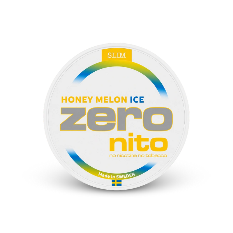 Zeronito Honey Melon Ice Slim – lata de saquinhos de nicotina