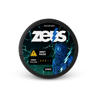 Zeus Mint Rage Strong – Aroma de Hortelã, Forte, 20 Saquetas/Lata