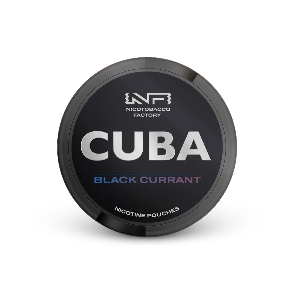 Cuba Black Black Currant – lata de saquinhos de nicotina