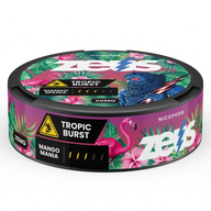 Visualização do Produto Zeus Tropic Burst Strong – Aroma de Frutas Tropicais, Forte, 20 Sacos/Lata