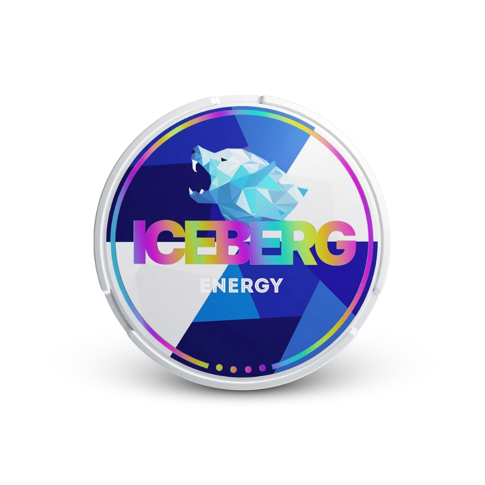 Iceberg Energy – lata de sachês de nicotina