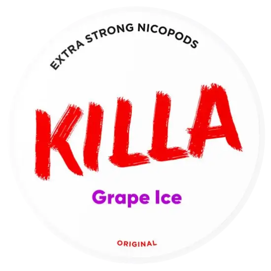 KILLA Grape Ice – lata de sachês de nicotina