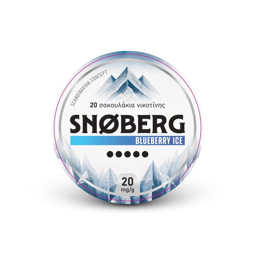 SNOBERG Blueberry Ice 13mg – lata de saches de nicotina