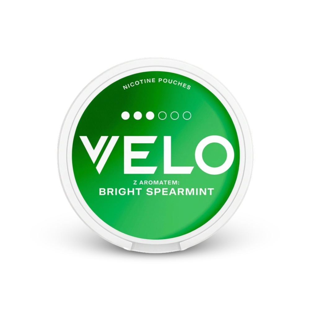 Velo Bright Spearmint – lata de sachês de nicotina