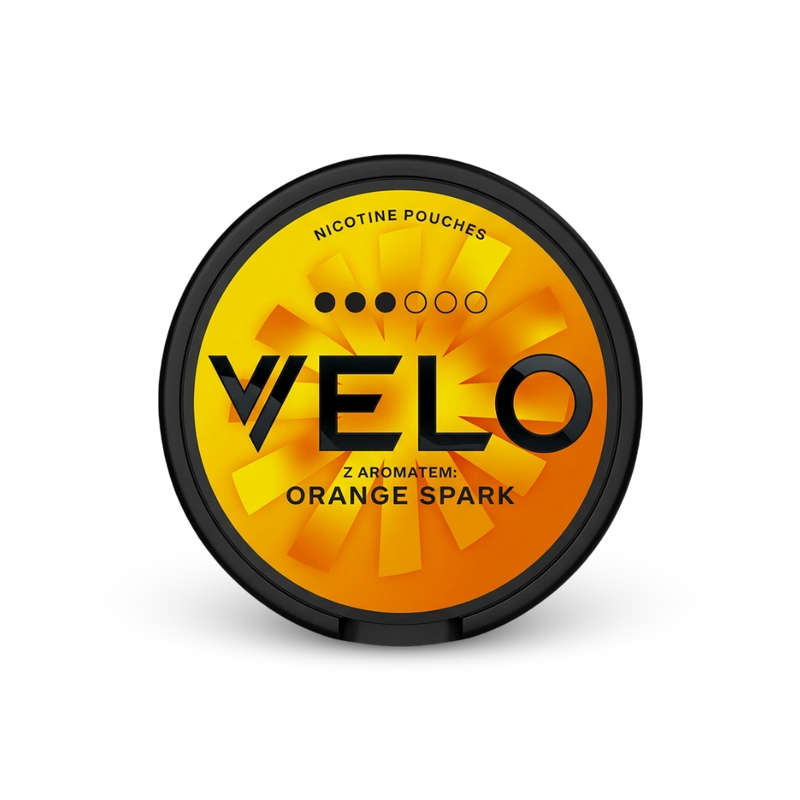 VELO Orange Spark – lata de saquinhos de nicotina