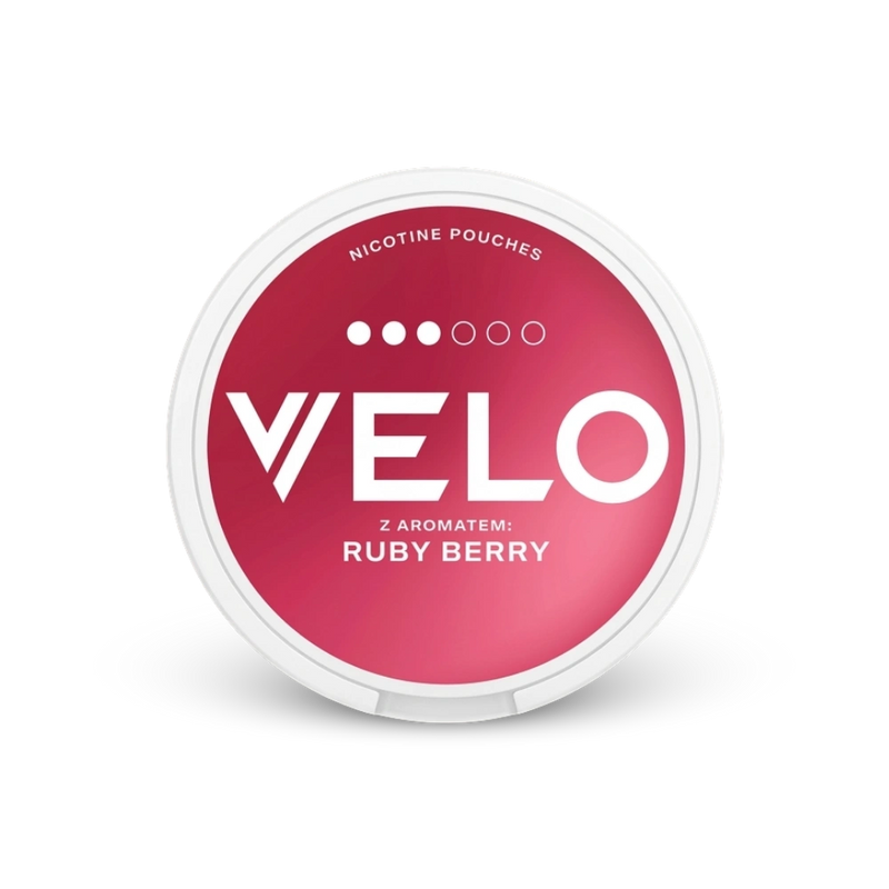 Velo Ruby Berry – lata de saquinhos de nicotina